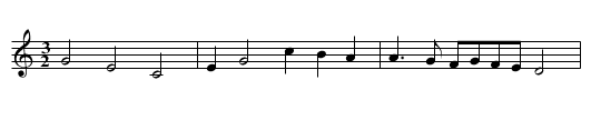 BLACK'S HORNPIPE - staff notation