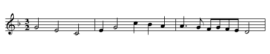Blacks Hornpipe - staff notation
