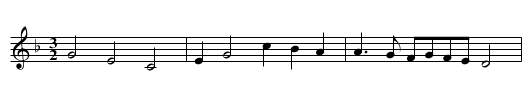 Blacks Hornpipe - staff notation