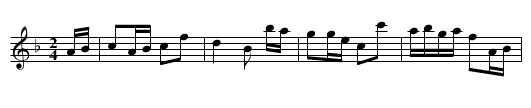 Black’s Quickstep - staff notation
