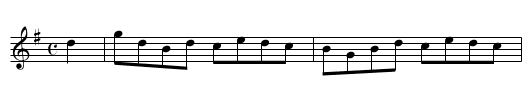 Blacksmith's Hornpipe [1] - staff notation