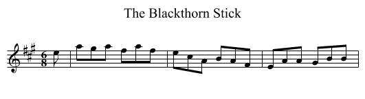 Blackthorn Stick, The - staff notation