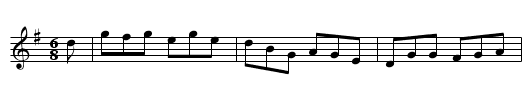 Blackthorn Stick - staff notation