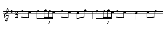 Blackwater #2 - staff notation