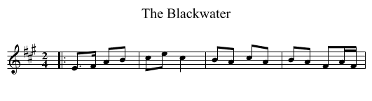Blackwater, The  - staff notation