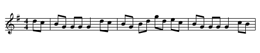 Blackwater - staff notation
