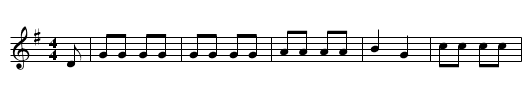 Bladon Races - staff notation