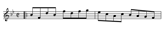 Blake's Hornpipe #2 - staff notation