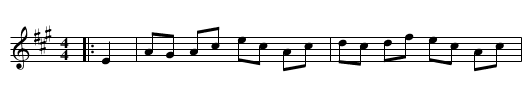 Blanchard's Hornpipe - staff notation