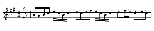Blanchard's -- Hornpipe - staff notation