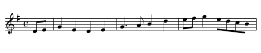 Blaris Moor - staff notation