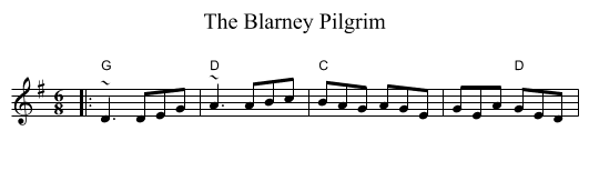 Blarney Pilgrim, The - staff notation