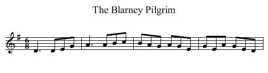 Blarney Pilgrim, The - staff notation