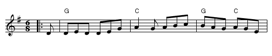 Blarney Pilgrim - staff notation