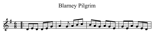 Blarney Pilgrim - staff notation