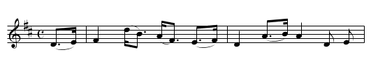 BLATH'RIE O'T, the  - staff notation