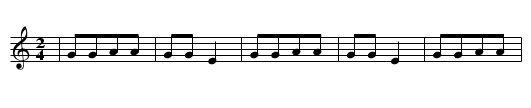 BLAUER BLAUER FINGERHUT - staff notation