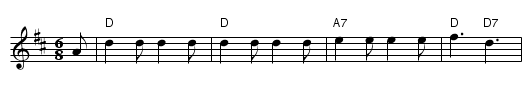Blaydon Races - staff notation