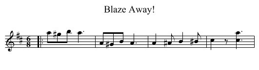 Blaze Away! - staff notation