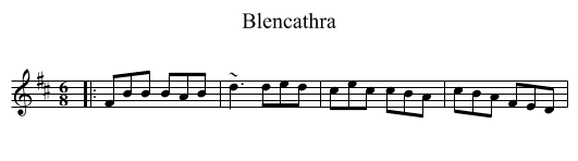 Blencathra - staff notation