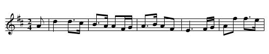 Blind Mary - staff notation