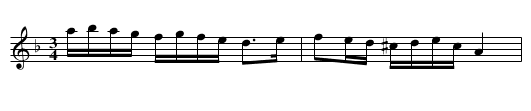 Blinde-Hans' polska - staff notation