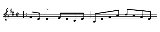 Blindman's Reel - staff notation
