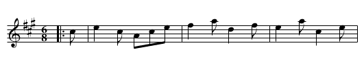 Blithe and Cheerie - staff notation