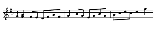 Blockhouse Dutchman - staff notation