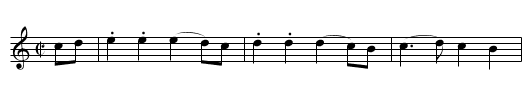 Blodau’r Grug - staff notation
