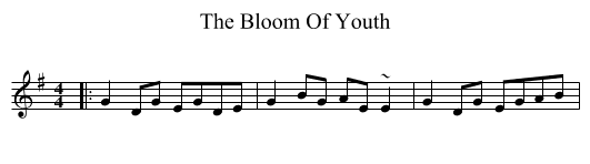 Bloom Of Youth, The  - staff notation