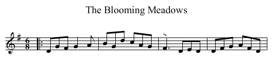 Blooming Meadows, The - staff notation