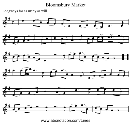 Bloomsbury Market - staff notation
