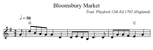 Bloomsbury Market - staff notation