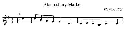 Bloomsbury Market - staff notation