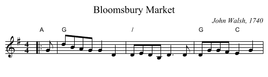 Bloomsbury Market - staff notation