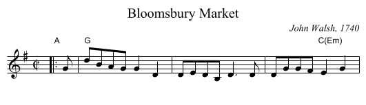 Bloomsbury Market - staff notation