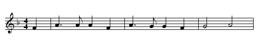 Blow, Boys, Blow - staff notation