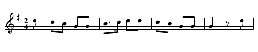 Blow The Candle Out - staff notation