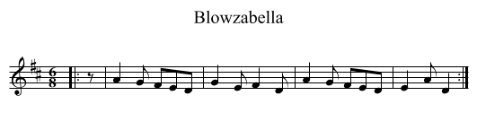 Blowzabella - staff notation