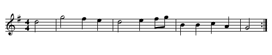BLUE BELLS OF SCOTLAND - staff notation
