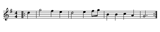 Blue Bells of Scotland - staff notation
