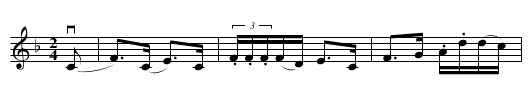 Blue Bird -- Reel - staff notation