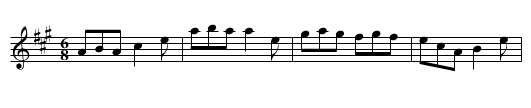 Blue Bonnets Jig - staff notation