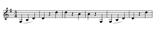 BLUE DANUBE WALTZ - staff notation