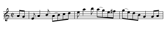Blue Eyed Lassie [3], The - staff notation