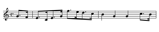 Blue Eyed Molly - staff notation