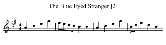 Blue Eyed Stranger [2], The - staff notation
