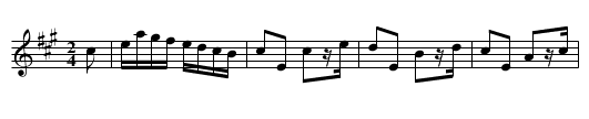 Blue Eyes Polka - staff notation