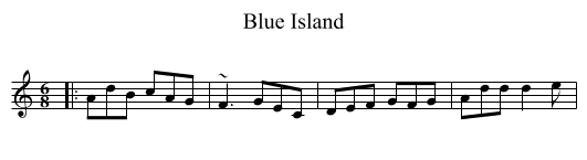 Blue Island - staff notation